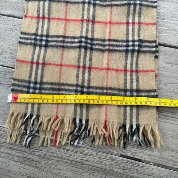 Pure Lambswool Tan and Black Scarf - Picture 3 of 4